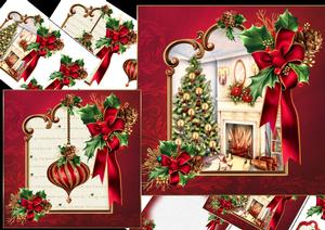 8x8 Choice of Toppers Christmas Scene or Bauble Mini Kit