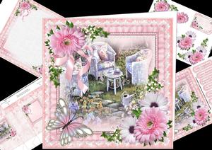 8x8 Afternoon Tea with Flowers Mini Kit