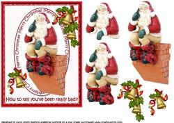 Santa Sat on the Chimney Oops