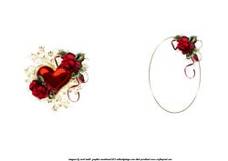 Drama Roses with Fancy Heart Shaped Pyramid Insert