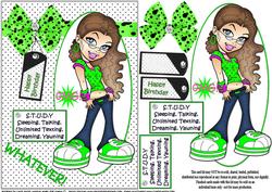 Teen Diva and Study 2 Quick Card