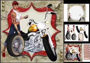 8x8 the Retro Motorbike Mechanic Mini Kit