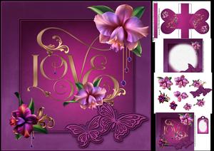 8x8 Love Romantic Orchids Mini Kit