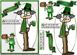 Gus and His Green Beer Quick Card