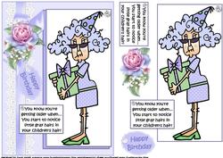 Stella's Children Have Gray Hairs Oh My! Quick Card