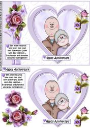 Grandpa and Grandma Anniversary Quick Card