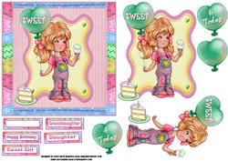 Sweet Birthday Girl Quick Card