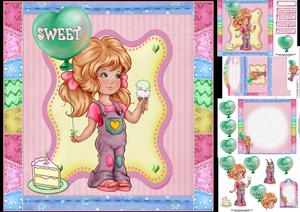 8x8 Sweet Birthday Girl Mini Kit
