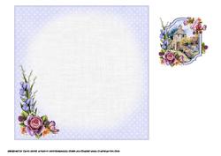 7x7 Dovecote Cottage with English Summer Roses Insert