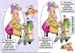 Maggie Gets a Senior Discount Quick Card