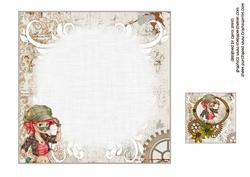 7x7 Steampunk Meets 1999 Rebel Insert Plate