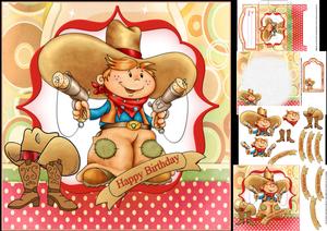 8x8 My Special Little Cowboy Mini Kit