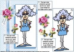 Stella an Organ Donor Quick Card