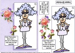 Stella's Hair Sparkles Quick Card
