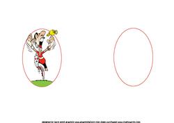 Over the Edge Football Birthday Goal Red Insert
