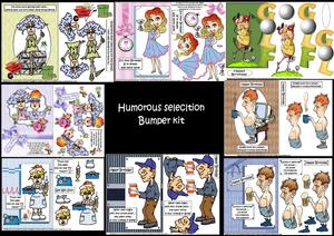 Selection Mixed Humourous Toppers Bumper Kit