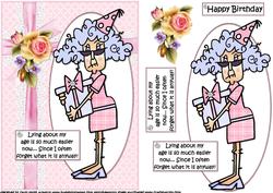 Stella Lies About Her Age Quick Card