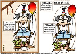 Gus About Old Age Quick Card
