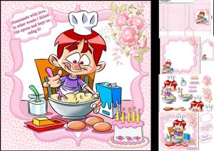 8x8 Birthday Cake Made with Love Mini Kit