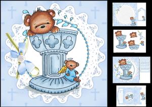 8b8 Baptism Bear Boy Mini Kit