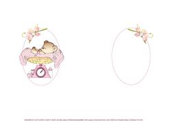 Hello Baby Girl Quick Card Insert