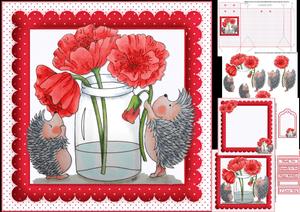 8x8 Hedgehog Flowers for You Mini Kit
