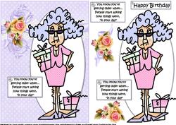 Stella Knows She's Getting Older Quick Card