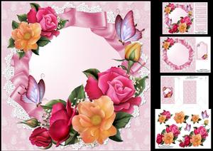 8x8 Roses Roses Roses 1 Mini Kit