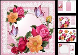 8x8 Roses Roses Roses, 2 Mini Kit