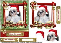 Shih Tzu Steampunk Christmas Wishes