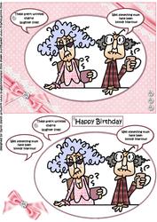 Stella Has Laughter Lines Quick Card