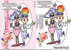 Stella and Edna Maturing Gracefully Quick Card