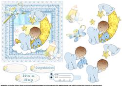 Baby Boy Moon Afro American