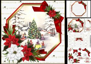 8x8 Vintage Carol Singers Mini Kit