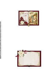 Unto Us a Child is Born Open Book Topper Green Insert