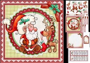 8x8 Santa and Rudolf Mini Kit