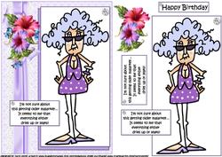 Stella Getting Older Malarkey Quick Card