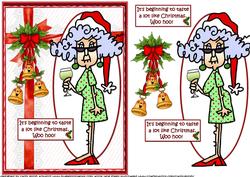 Stella Likes the Taste of Christmas Quick Card