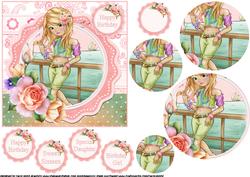 Sweet Seaside Girl Pyramid