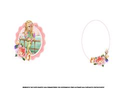 Sweet Seaside Girl Pyramid Insert