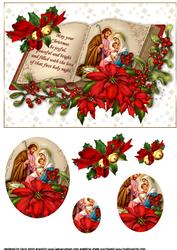 Christmas Open Book Nativity Pyramid