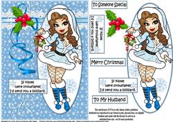 Snowflake Christmas Wishes Quick Card