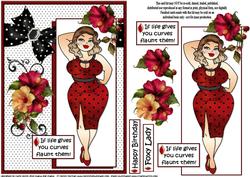 Foxy Mama Has Curves Quick Card