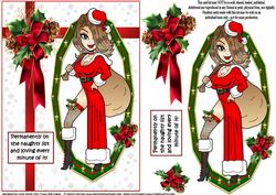 Mrs Claus on the Naughty List Quick Card