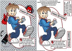 Teen Boy Starts His Day Backwards Quick Card