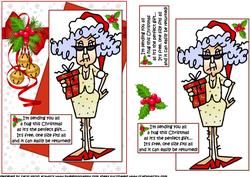 Stella is Sending Hugs for Christmas Quick Card