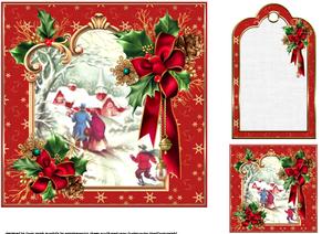 7x7 Framed Vintage Church Scene Mini Kit