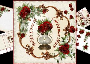 8x8 Beautiful Christmas Roses for Mum Mini Kit
