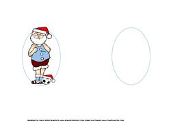 Santa Loves Football Man City Blue Insert