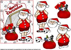 Santa Loves Football